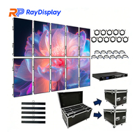 Écran LED incurvé intelligent 500x1000mm P1.9 P2.6 P3.9 pour événements intérieurs/extérieurs, location, sans effet noir, panneau d'affichage vidéo mural