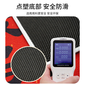 Alfombra geométrica redonda de fibra de poliéster de 120 cm, tapete para silla de sala de estar, decoración del hogar - Product Image 3