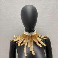 Écharpe unisexe pour enfants Yt080, 28 couleurs, plumes, style gothique, cache-cou transfrontalier, accessoire de mascarade d'Halloween