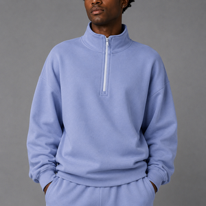Sudadera Elástica para Hombre con Cierre de 1/4, de Secado Rápido, para Otoño, Gimnasio, Entrenamiento, Manga Larga, Deportiva, Stock Local en EE. UU. - Product Image 6