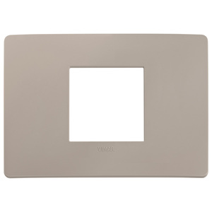 Vimar Plana Up 2M Piastra Centrale Opaca Grigio Tortora 9.7x16.5cm - Product Image 1