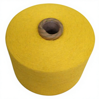 Fil à tricoter, à coudre, à broder et à crocheter en coton cardé 100% à extrémité ouverte Ne5s-21s, fil élastique haute ténacité, motif teint