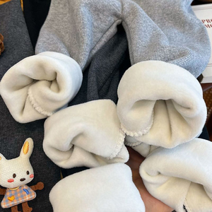 Nuovi <span class=keywords><strong>Leggings</strong></span> da ragazza autunno inverno foderati in pile graziosi pantaloni versatili per bambini in pile dolce caldo - Product Image 6