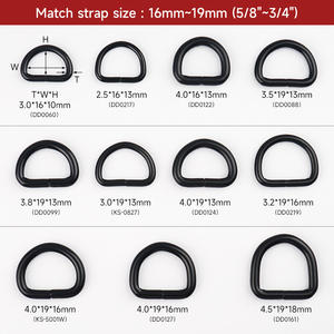 Accesorios de bolsa de 1 pulgada, anillo de arcoíris D dorado, <span class=keywords><strong>Collar</strong></span> de perro, anillo personalizado, <span class=keywords><strong>Hardware</strong></span> de bolso de 15, 25, 38 y 40mm, hebilla de Metal, d-rings - Product Image 6