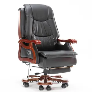 Hochwertige PU Leder Executive Swivel Task Chef Stuhl Liegender Bürostuhl zu verkaufen