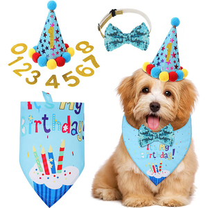 Set de Accesorios para Fiesta de Mascotas 2025, Sombrero, Corbata, <span class=keywords><strong>Collar</strong></span>, Decoraciones y Suministros para Cumpleaños de Perros - Product Image 5