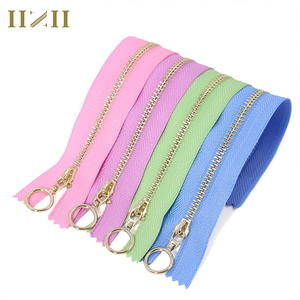 Izii thiết kế mới dây kéo kim loại 3 #5 # đóng/mở cuối đầy màu sắc kim loại Zip quần áo Nguồn cung cấp cho túi xách - Product Image 4