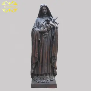 青铜女性金属处女玛丽雕塑家居装饰黄铜雕像