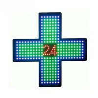 Jhering Indoor Farmacia 48 X48cm Grün LED-Apotheken schild Kunden spezifische Kreuz-LED-Bildschirm anzeige