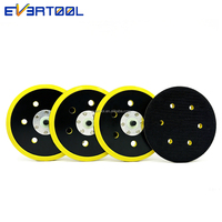 EVERTOOL Disque de polissage DA 6 pouces à 6 trous, plateau de ponçage avec support en PU pour des performances de ponçage élevées et une longue durée de vie