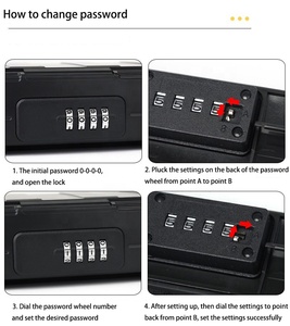 Bãi biển mật khẩu du lịch an toàn lưu trữ di động ngoài trời chống trộm không thấm nước kết hợp khóa hộp - Product Image 6