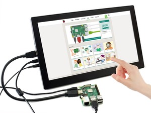 Pantalla táctil IPS Waveshare de 13,3 pulgadas, 1920*1080, cubierta de vidrio templado, compatible con Raspberry Pi, escritorio, Ubuntu, Windows10/8.1 K805 - Product Image 3