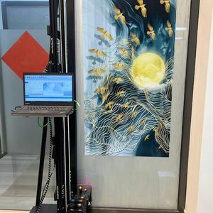 เครื่องพิมพ์กระจกคุณภาพสูง พร้อมเซ็นเซอร์แบนเนอร์แบบไฮเปอร์โบลิก ระบบเหนี่ยวนำสองทิศทางขึ้น<span class=keywords><strong>ลง</strong></span> สำหรับขาย - Product Image 1