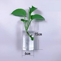 Vase en verre borosilicate de haute qualité, vase mural moderne minimaliste