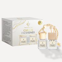 Diffuseur d'huiles essentielles pour voiture pour femme, parfum longue durée, flacon en verre, design suspendu