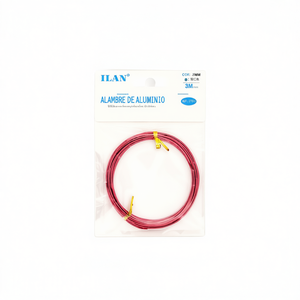 Il filo di alluminio da 1,5 mm 3M di colore rosso per lavori artigianali e progetti fai da te - Product Image 1