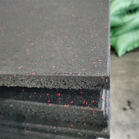 Revêtement de sol de gym en caoutchouc EPDM économique 1m x 1m avec des caractéristiques antidérapantes, résistantes à l'eau et absorbant les chocs, certifié CE