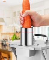 Hoogwaardige Commerciële Automatische Groente-En Fruitsnijmachine Commerciële Roestvrijstalen Huishoudelijke Snijmachine