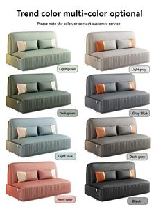 TCX Modern PU Leather <b>Sofa</b> Bed Two Seat Tight Back Armless Gray Living Room Furniture with Foam Filling Plastic <b>Legs</b> - Product Image 5