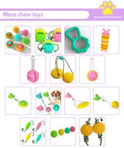 Jouet à mâcher pour chien en TPR <span class=keywords><strong>ultra</strong></span> résistant, interactif, pour le nettoyage des dents, OEM ODM - Product Image 6