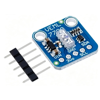 Módulo de Sensor de Luz Ambiental VEML7700, Sensor de Medición de Luz de 120k Lux, Placa de Sensor de 3.3V 5V con Interfaz I2C IIC para Arduino Rspi