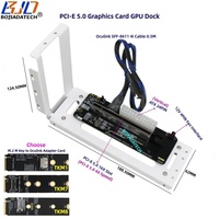 Tarjeta Adaptadora PCIe16X PCI-E 5.0 X4 OCuLink para Laptop, EGPU, Tarjeta Gráfica Externa para Juegos, Dock GPU, 128GB/s, M.2 NVMe a SFF-8612