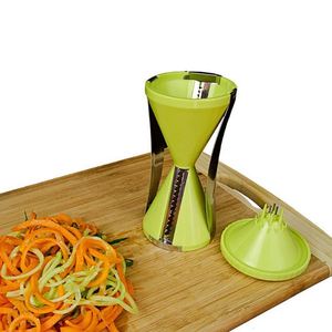 Wholesale 4-in-1 Spiral Funnel <b>Shredder</b> 4 Types of Blades Kitchen Spiral <b>Vegetable</b> Slicer Salad Tool - Product Image 6
