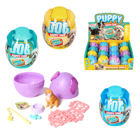Ensemble de petits modèles de chiens, chats, dragons et dinosaures en plastique, jouets surprises, œufs mystère