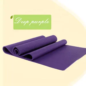 2023 Populer Logo Kustom Cetak Ramah Lingkungan Grosir Non Slip 6Mm PVC Busa Tikar De Yoga Eco Pilates Hitam Yoga Tikar Produsen