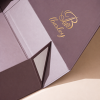 Boîte à perruque magnétique pliable personnalisée, emballage plat pour extensions de cheveux avec logo, boîte d'emballage pour perruque