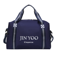 Luxe grand week-end sac polochon pour voyage sport salle de sport Logo personnalisé Polyester fermeture à glissière lettre motif mode féminine