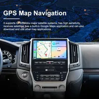 Navihua diskon besar 10.4 ''Radio mobil Android navigasi GPS Multimedia Carplay untuk Toyota Land Cruiser LC200 2016 2021 VXR GXR