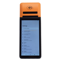 Android POS с сенсорным экраном 5,5 дюймов, Android OS и Dual SIM 4G LTE, Wi-Fi, Bluetooth, GPS, 58 мм, принтер для чеков и этикеток
