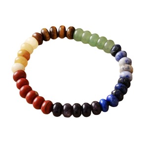 Bracelet élastique en pierre naturelle à 7 couleurs, bijoux unisexes, cadeau - Product Image 4