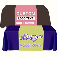 Housses de table personnalisées, nappes personnalisées avec logo, grande housse de table pour fête, tissu polyester lavable en machine