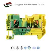 Bloc de bornes AOSI Spring PE PT 4-PE 3211766 32A 800V, connecteur de terre sans outil pour armoire de commande industrielle