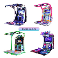 KML K-1006 Machine de danse arcade à monnayeur Pump It Dance 500W, construction plastique et métal, prise en charge de la langue anglaise, 1-2 joueurs