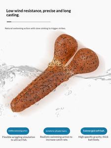 Señuelo artificial blando de acero inoxidable de 7 pulgadas, de hundimiento lento, con forma de patata, para perca, lubina y carpa, para lago y río, venta al por mayor transfronteriza. - Product Image 5