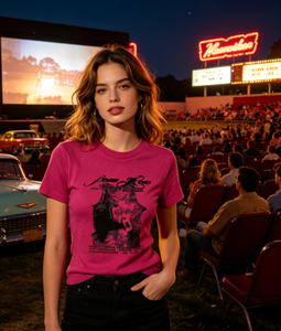 T-Shirt Vintage Y2K <span class=keywords><strong>Fucsia</strong></span> con Stampa Effetto Vissuto, Manica Corta, Vestibilità Regolare, Logo con Lettere, Abbigliamento Casual Estivo da <span class=keywords><strong>Donna</strong></span> - Product Image 5