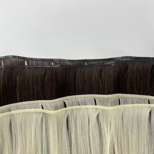 Ruili confezione da 50g di trama invisibile per geniale 100% cuticola umana grezza non trasformata in cuticola Remy allineata a mano allungata - Product Image 4