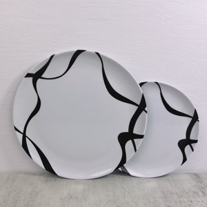 Assiettes en mélamine incassable de qualité alimentaire – Série d'assiettes en mélamine - Product Image 1