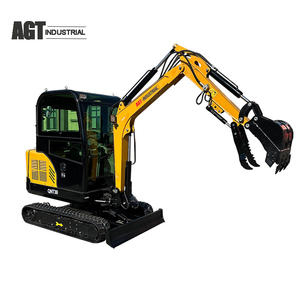 Excavatrice à cabine AGT de 3 tonnes avec moteur diesel, <span class=keywords><strong>mini</strong></span>-excavatrice AGT avec pince hydraulique - Product Image 2