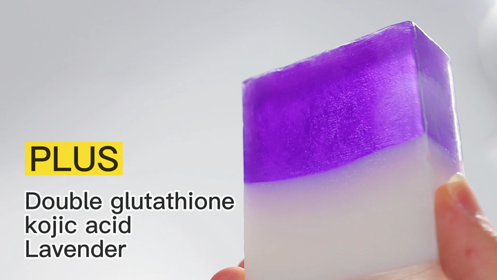 Private Label Double Glutathione Natural Vegan Anti Acne Scented Bar Base  Black Skin Brightening Whitening Soap for Face