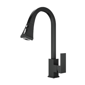 Nero opaco Rifinito In Ottone Massiccio Lavello Montato <span class=keywords><strong>Flessibile</strong></span> Rubinetto Della <span class=keywords><strong>Cucina</strong></span> - Product Image 3