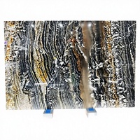 Batu Alam Mewah Brazil Blue Starry Sky Quartzite Slab untuk Meja Dapur, Ubin Lantai, Panel Dinding, Latar Belakang Kamar Mandi