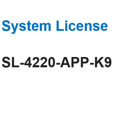 Nieuwe Originele SL-4220-APP-K9 Systeem Licentie Server 2022 Licentie Software Sl-4220-app-k9