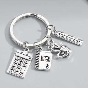 Llavero QYS de metal para arquitecto/ingeniero con brújula, regla triangular y amuleto para mochila, regalo - Product Image 6