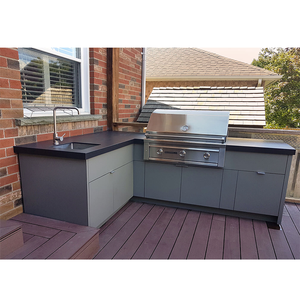 Grill de cuisine extérieur en acier inoxydable de haute qualité, facile à nettoyer, avec <span class=keywords><strong>barbecue</strong></span> à <span class=keywords><strong>gaz</strong></span> intégré, plan de travail pour villa - Product Image 5
