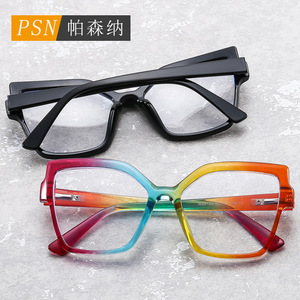 แว่นตาออพติคอล Psn Cat Eye ทรงเต็มกรอบ ป้องกันแสงสีฟ้า สำหรับผู้หญิง สไตล์ลำลอง รุ่นปี 2024 - Product Image 2