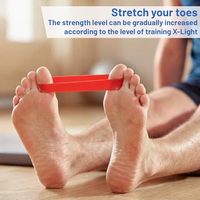 Aofit Bandes de Résistance à Boucle Robuste pour Exercices du Pouce de la Cheville et des Orteils, Correction de l'Alignement, Étireurs d'Orteils et de Doigts